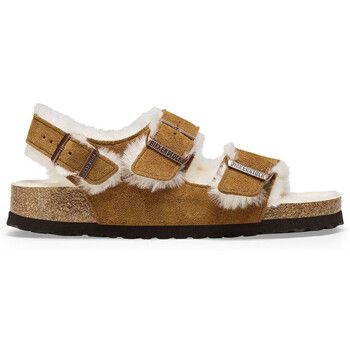 BIRKENSTOCK Sandalias MILANO SHEARLING SUEDE LEATHER 1025515 para mujer