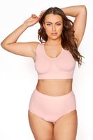 bragas rosas sin costuras suave control