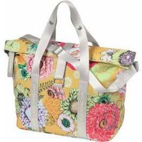 basil bolsa bloom field klickfix 11l impermeable poliester amarillo flores creflect 29x15x26 cm