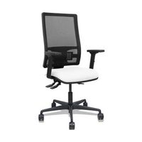 silla bormate asincro malla negra asiento bali blanco brazos 2d ruedas 65mm