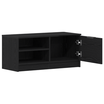 Mueble De Tv | Mueble De Salón | Gabinete De Tv Roble Negro 80 X 35 X 36,5 Cm