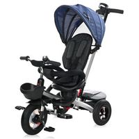 triciclo evolutivo zippy air con asiento reversible y ruedas de goma  de lorelli - azul