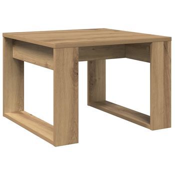 Mesa Auxiliar，mesa De Centro，mesita De Centro De Madera De Ingeniería Roble Artisan 50x50x35 Cm