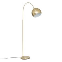 lampara de pie floris arco dorado h177cm