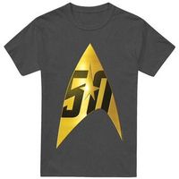 star trek tops y camisetas 50th anniversary delta para mujer