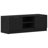 gabinete de tv negro 102 x 35 x 365 cm madera contrachapada