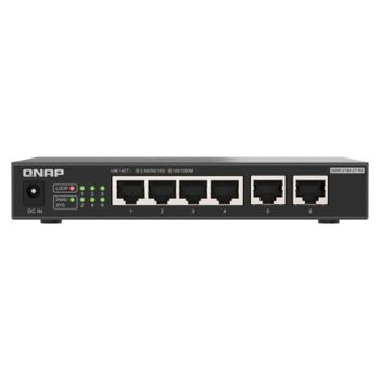 Switch QNAP QSW-2104-2T-R2 no gestionable 6 Puertos 2x10GbE 4x2,5GbE compacto