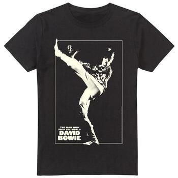 David Bowie Camiseta manga larga The Man Cover para hombre