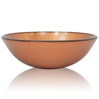 lavabo de bano moderno  lavabo de vidrio templado 42 cm marron