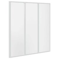 mampara de ducha con 3 paneles plegables 141 x 130 cm vidaxl