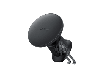 Soporte de móvil para coche - Baseus CW01, Universal, 15W, Fijación magnética, Ángulo ajustable, Para rejilla ventilación, Negro Cluster