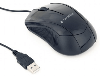 RATON GEMBIRD USB NEGRO 3 BOTONES
