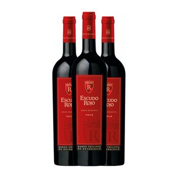 Philippe De Rothschild Vino Tinto Escudo Rojo Valle 75 Cl 13% Vol. (pack De 3 Unidades)