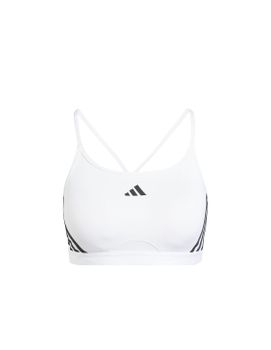 Sujetador Deportivo adidas Essentials Aeroreact 3 Bandas Mujer Blanco