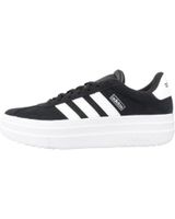 de adidas zapatillas plataforma adidas court bold j negras con rayas blancas negro