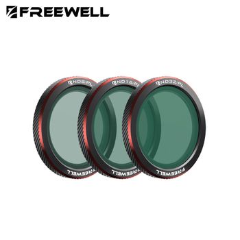 Freewell - Paquete de 3 Filtros Magnéticos ND, UV, CPL, ND/PL, Glow Mist 1/4, Compatibles con la Cámara DJI Neo 2, Accesorios de Fotografía