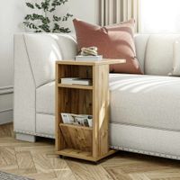 mesa de cafe efecto madera roble 30x40  cm