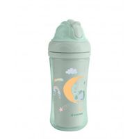 vasito de pp con pajita de silicona 220ml moony me menta