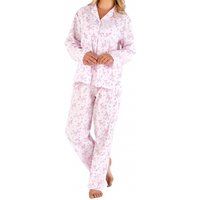 floral long sleeve lightweight tailored pyjama set