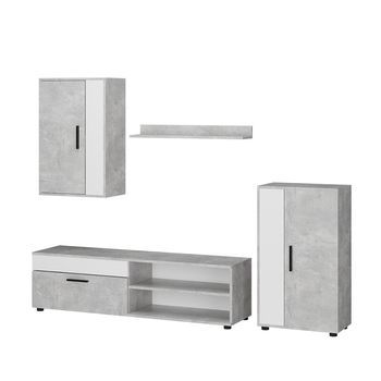 Mueble De Pared Berno Juego, 4 Partes Vicco
