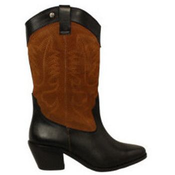 Top3 Botines botin cowboy con pieles combinadas para mujer