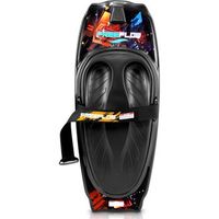 plancha kneeboard tabla correa ajustable para boogie de rodillas surf serenelife modelo slkb20 negrorojo