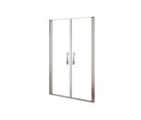 aica mampara de ducha abatible dos hojas perfil cromado vidrio antical 6mm 1060-1100x1950mm