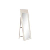 espejo vestidor mango ratan 58x8x175 blanco roto