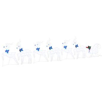 Renos Led 7 Uds. 43 X 18 X 66 Cm Tela Vidaxl