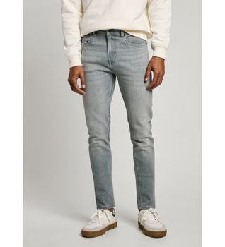 Pepe Jeans para hombre. PM207387UM1 Jeans en fit skinny Finsbury gris (31/32), Casual, Algodón, Denim