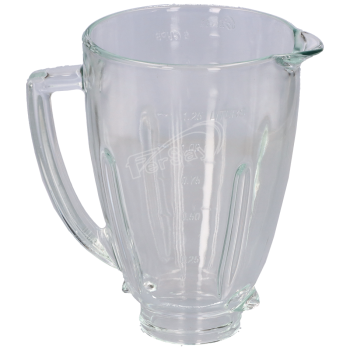 Jarra de cristal para batidora Oster Blender. Redonda, 5 tazas. Tapa con ref. 49OS3331 no incluida.