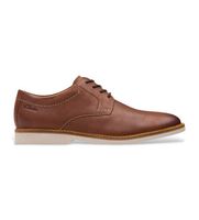 clarks para hombre 26172070 zapatos de piel atticus ltlace marron 425 plano cordones casual clasico