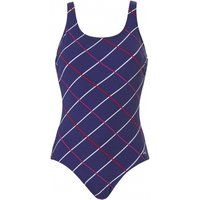 Big Check Shaping Chlorine Resistant Moulded Cup Swimsuit