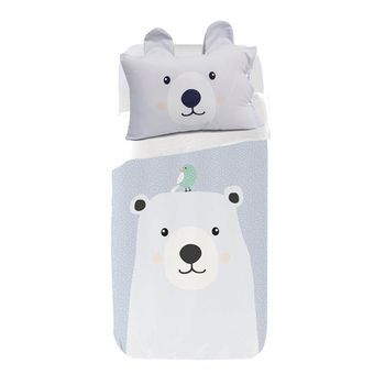 Juego De Funda Nórdica Infantil Oso Polar -  Cama105 (180x270)