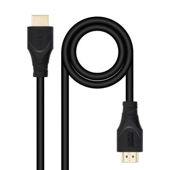 Cable HDMI Nanocable 10.15.4703 3m Alta Velocidad Ethernet Chapado Oro Negro