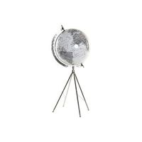 globo terraqueo metal plastico 27x25x61 pie blanco