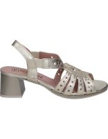sandalias de piel con tacon para mujer pitillos 10530 dorado 41