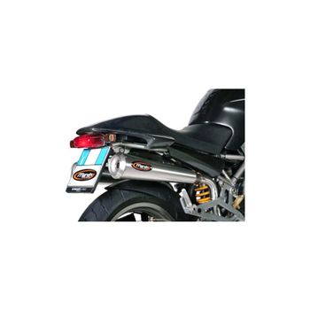 Silenciador de escape Ducati Monster -'06 Marving Racing Acero alto par