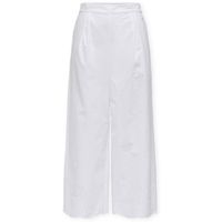 only pantalones roxanne long trousers - bright white para mujer
