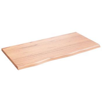 Tablero De Mesa | Tablero Escritorio Madera Roble Tratada Marrón Claro 80x40x2 Cm