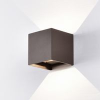 aplique de exterior led davos 4000k 2x6w