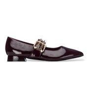 xti para mujer 14641802-burdeos zapatos 146418 burdeos 39 rojo 1 a 3cm hebilla casual clasico charol