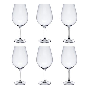 Juego de 6 copas vino cristal 1