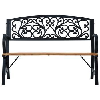 Banco De Jardín | Banco De Exterior | Silla De Jardín De Madera 120 Cm