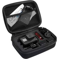 fgns maletin de transporte para accesorios camara deportiva estuche de transporte funda prueba de golpes compatible con  camaras de accion y accesorios talla pequena