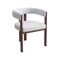 sillon de comedor imitacion madera  - gris claro