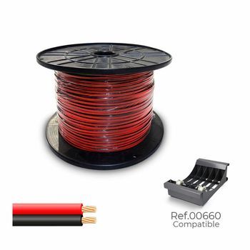 Cable Paralelo Sediles Negro Rojo 2 X 0,75 Mm - Bobina De 500 M