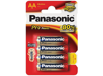Pilas AA - Panasonic LR6 Pro Power, 4 uds