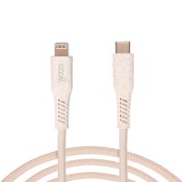 cool cable eco usb tipo-c a lightning 15m rosa