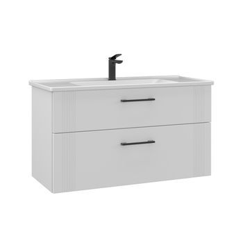 Mueble Para Lavabo  - 100 X 45 X 55 Cm - Blanco Mate